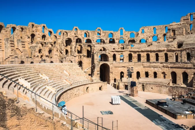 Amphitheatre of El Jem in Tunisia