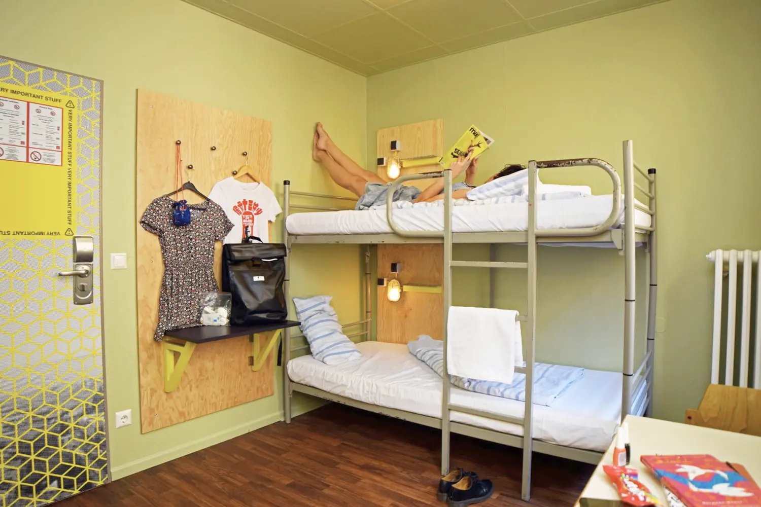 Dorm room at the Amstel House Hostel in Berlin