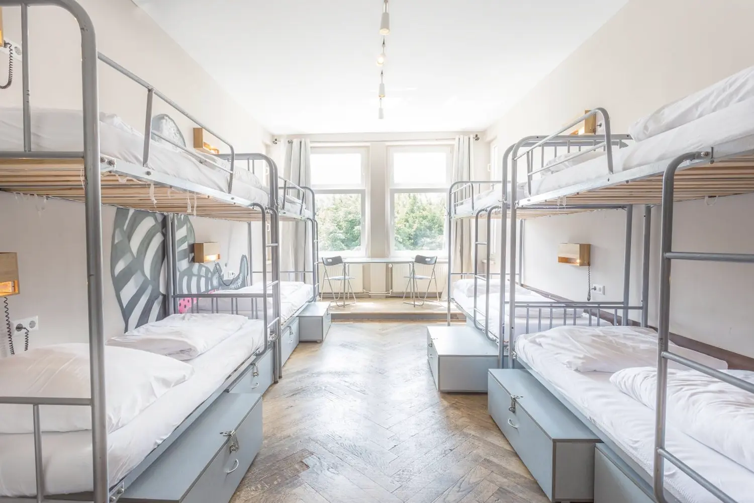 Dorm room at the Sunflower Hostel in Berlin
