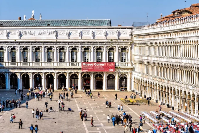 Museo Correr on Saint Mark's square in Venice, Italy