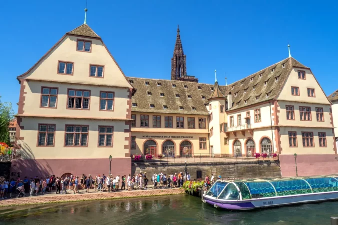 The Historical Museum of Strasbourg on the Ill River.