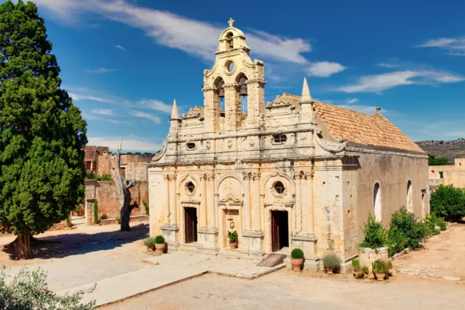 Arkadi Monastery on the island of Crete, Greece