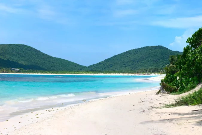 Flamenco Beach on Culebra Island in Puerto Rico
