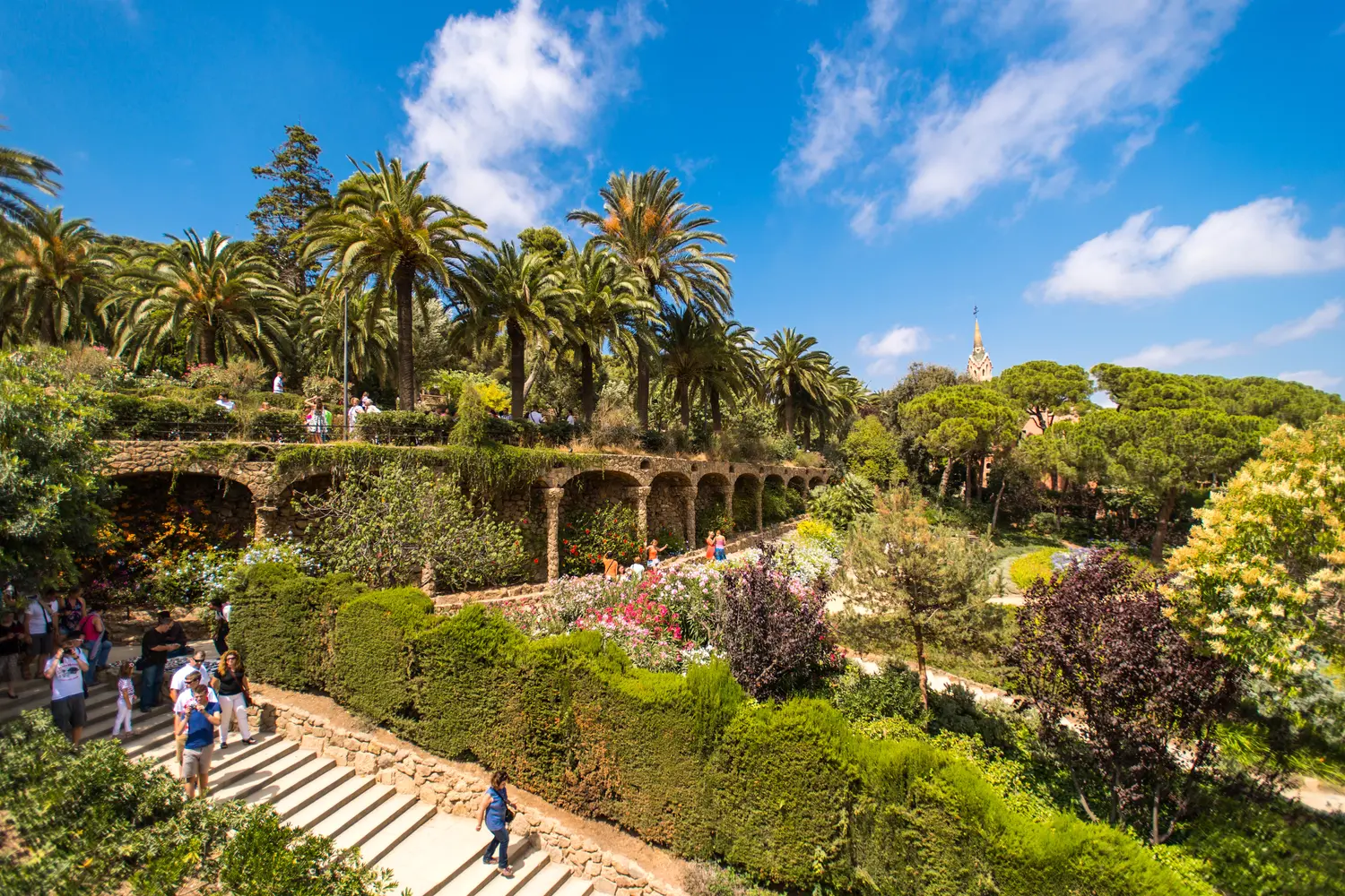 Park Güell in Barcelona, Spain
