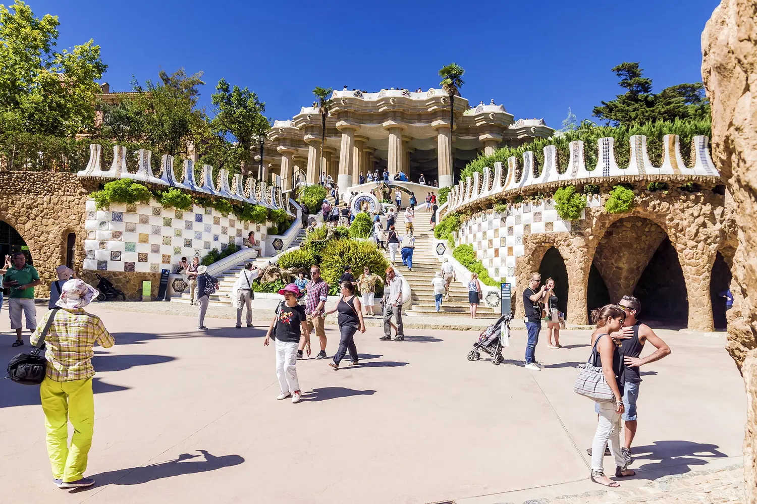 Park Güell in Barcelona, Spain