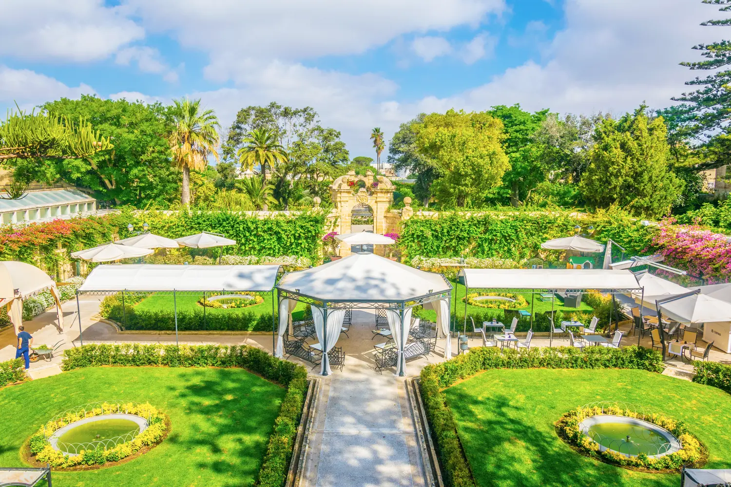 Gardens of Palazzo Parisio in Naxxar, Malta
