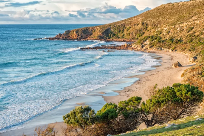 Kangaroo island landcape at sunset