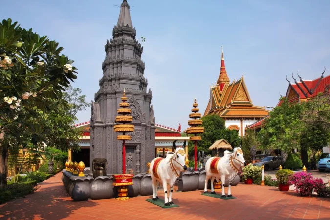 Wat Preah Prom Rath in Siem Reap, Cambodia