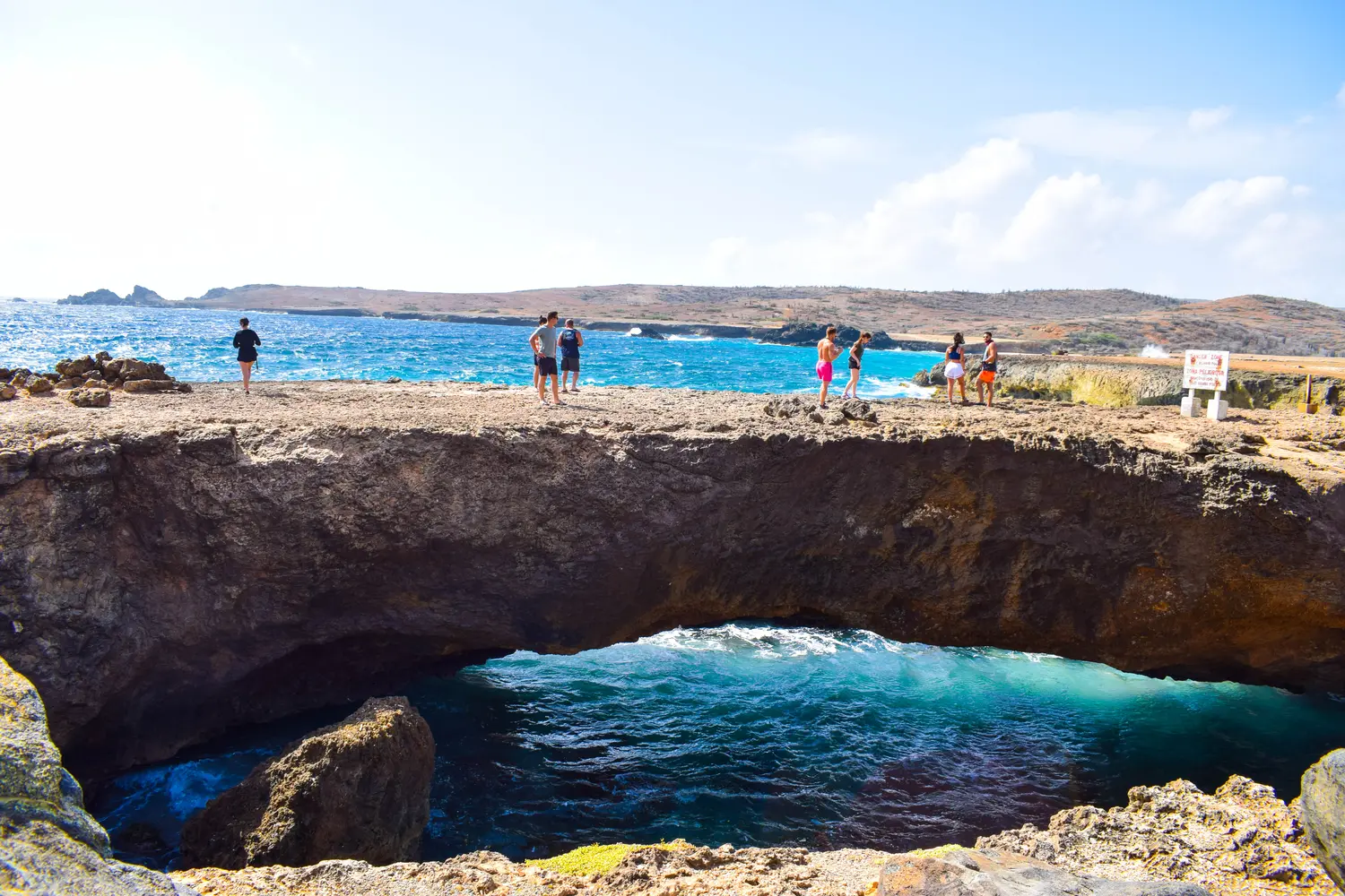 Natural bridge in Aruba