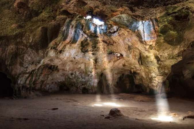 Quadiriki Cave at the Arikok National Park in Aruba