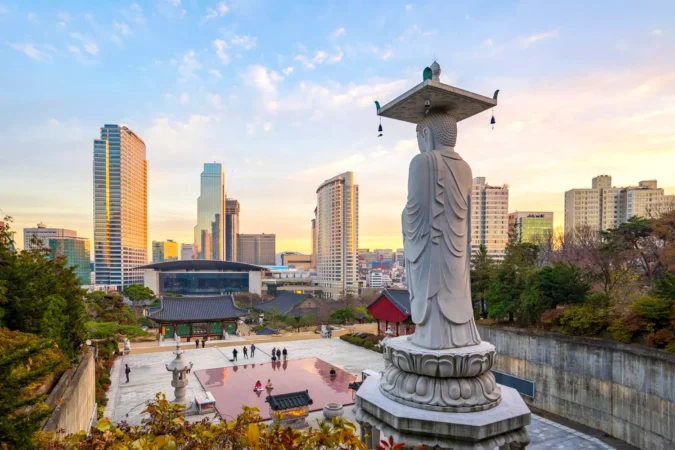 Bongeunsa Temple in Seoul, South Korea