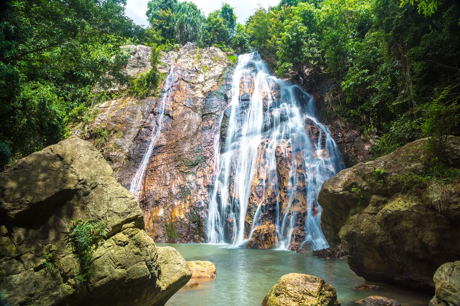 Na Muang waterfall on Koh Samui island, Thailand