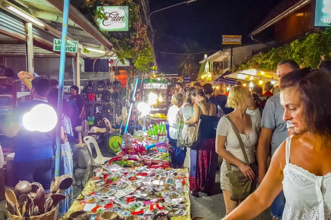 Night market at Fisherman's Village on Koh Samui, Thailand