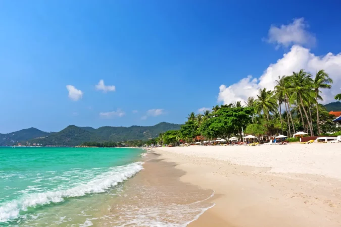 Chaweng beach on Koh Samui in Thailand