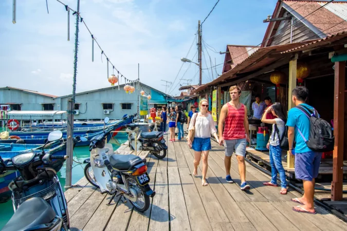 Chew Jetty in Penang, Malaysia