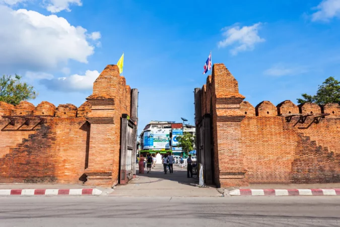 Tha Phae Gate in Chiang Mai, Thailand
