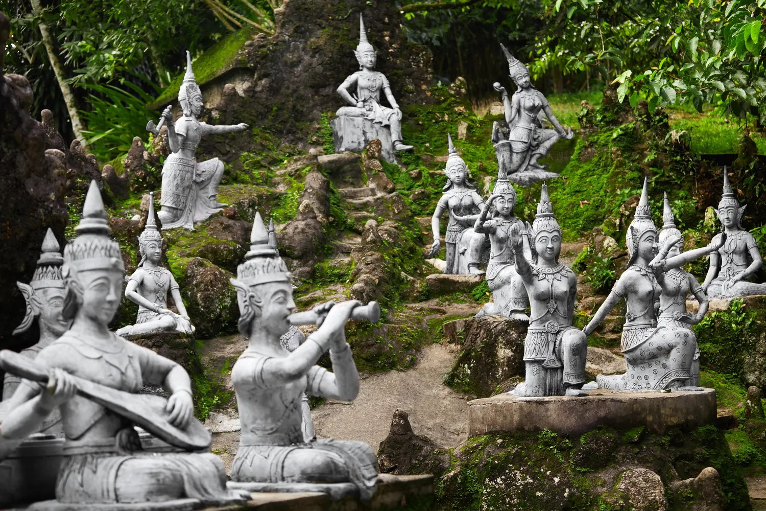 Secret Buddha Garden Statues in Koh Samui, Thailand