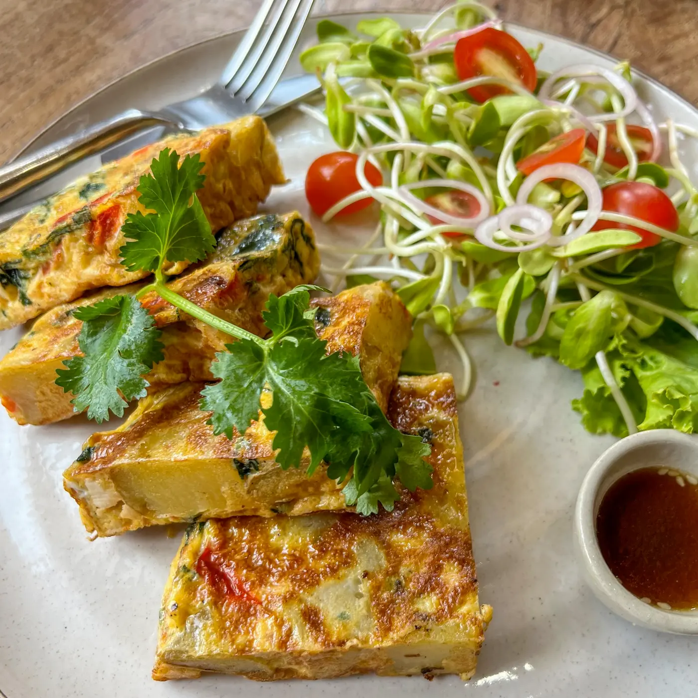 Gluten-free Spanish tortas from Coconut Monkey in Koh Tao, Thailand