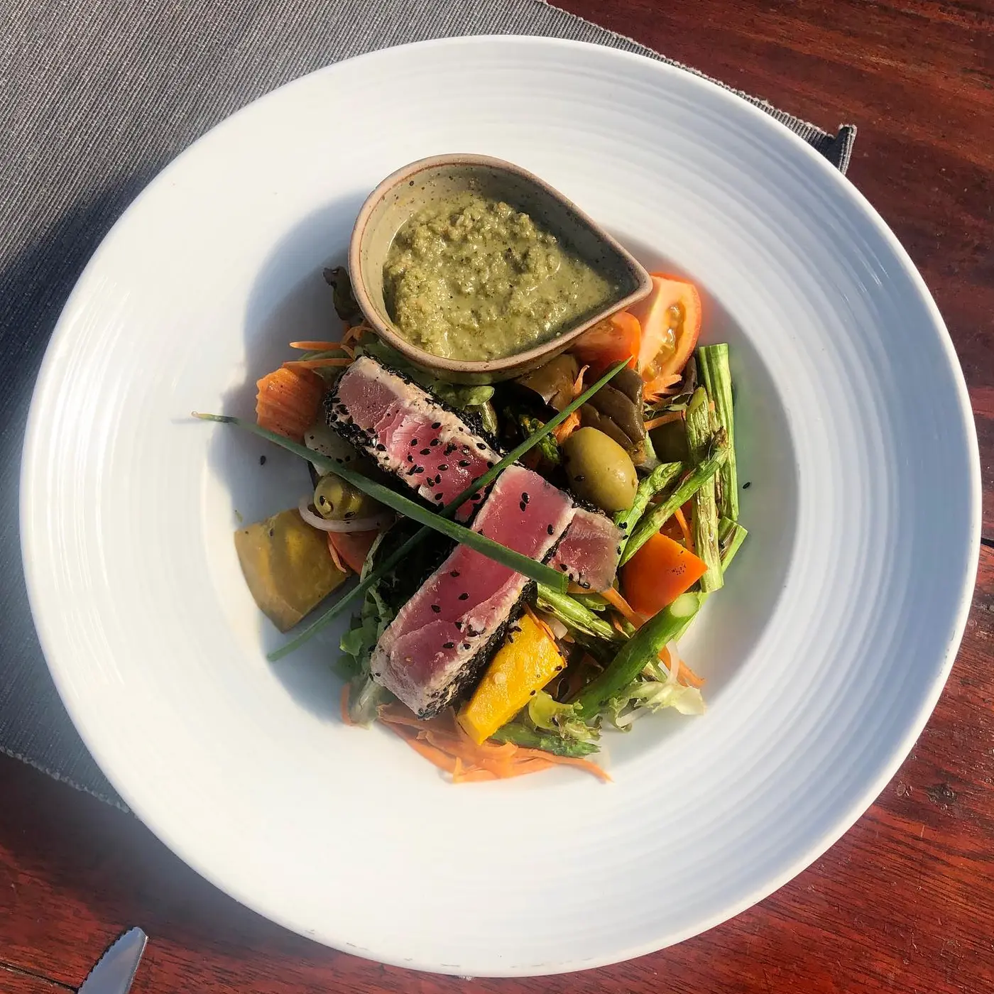 Tuna salad from Barracuda Rooftop Bar and Restaurant in Koh Tao