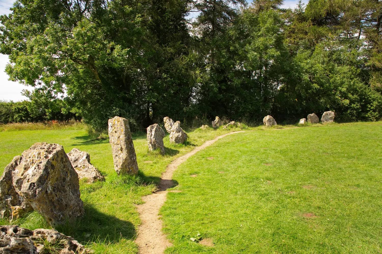 Rollright Stones Walk in the Cotswolds, UK