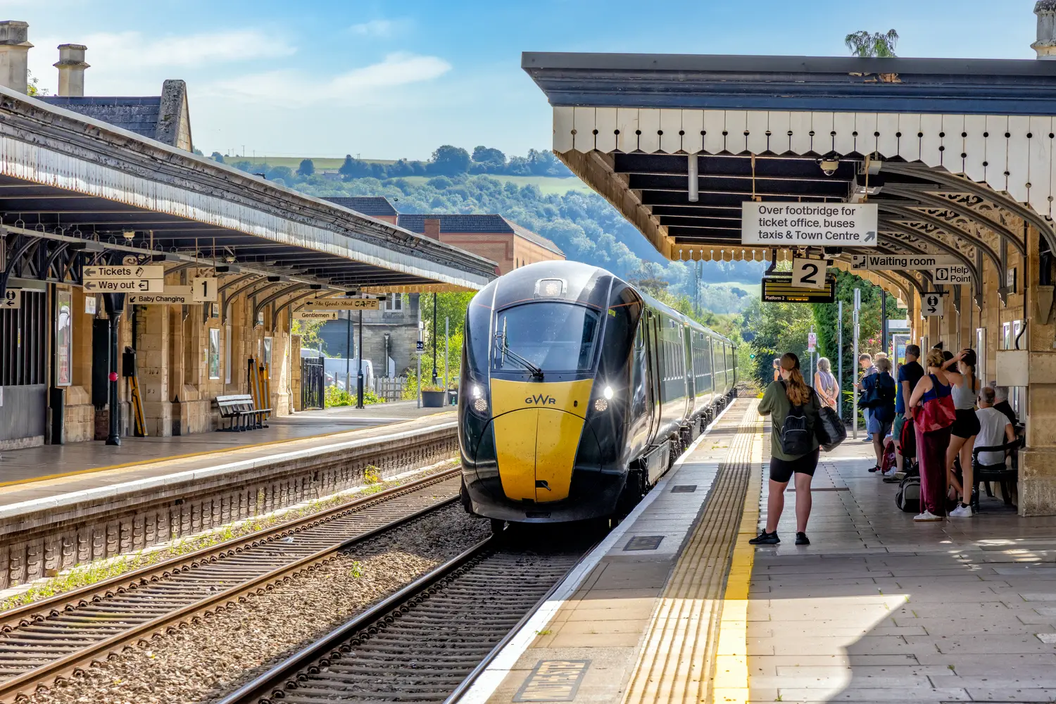 Stroud railway station, The Cotswolds, Gloucestershire, United Kingdom