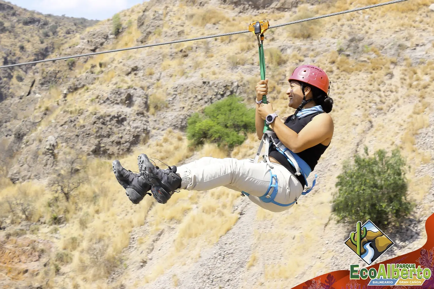 Ziplining at Parque EcoAlberto in Mexico