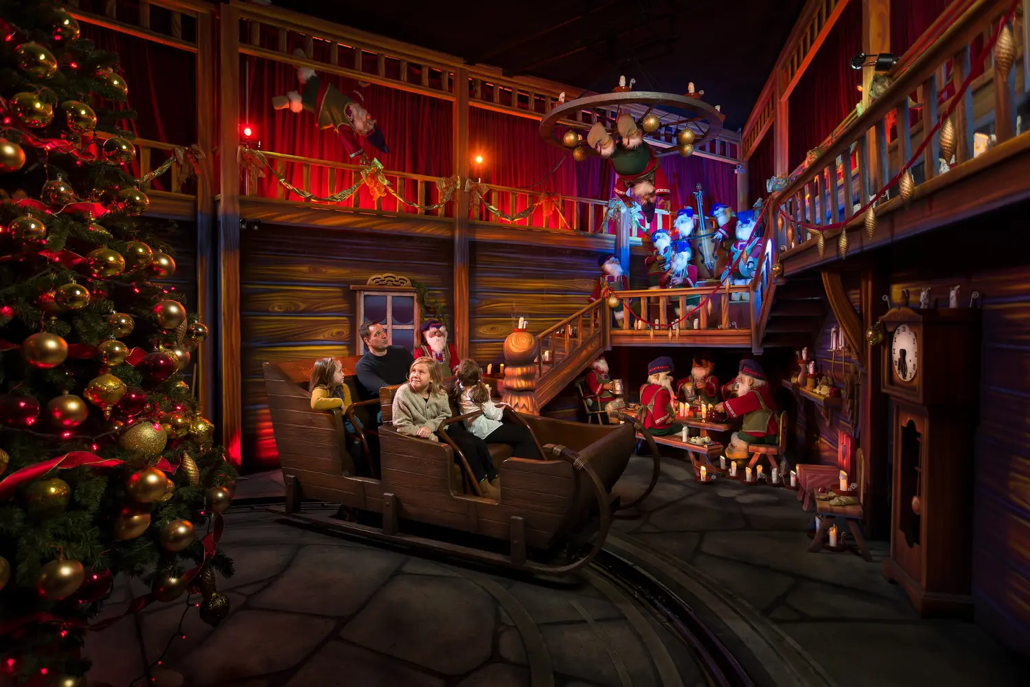 Magic train at the SantaPark in Finland
