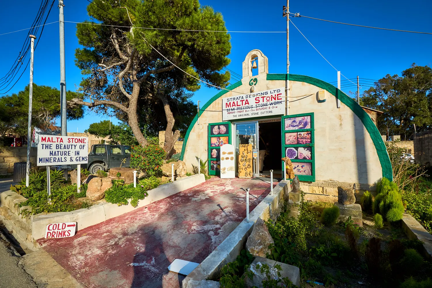 Hangar workshop in Ta Qali crafts village in Malta