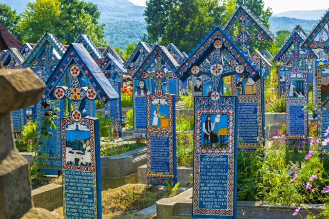 The Merry Cemetery in Maramures, Romania