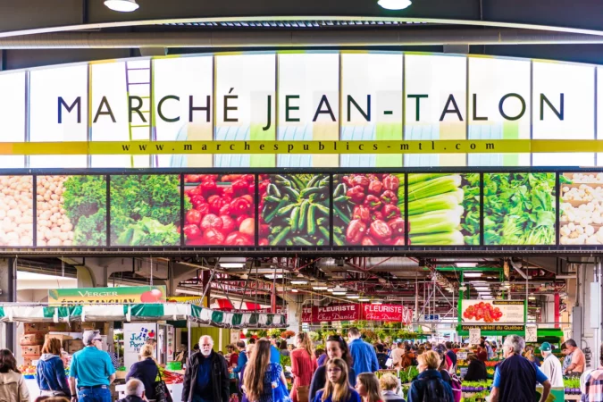 Jean Talon market in Montreal, Canada