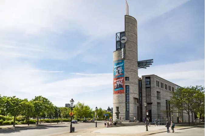 Pointe a Calliere museum of architecture and history in Montreal, Canada.