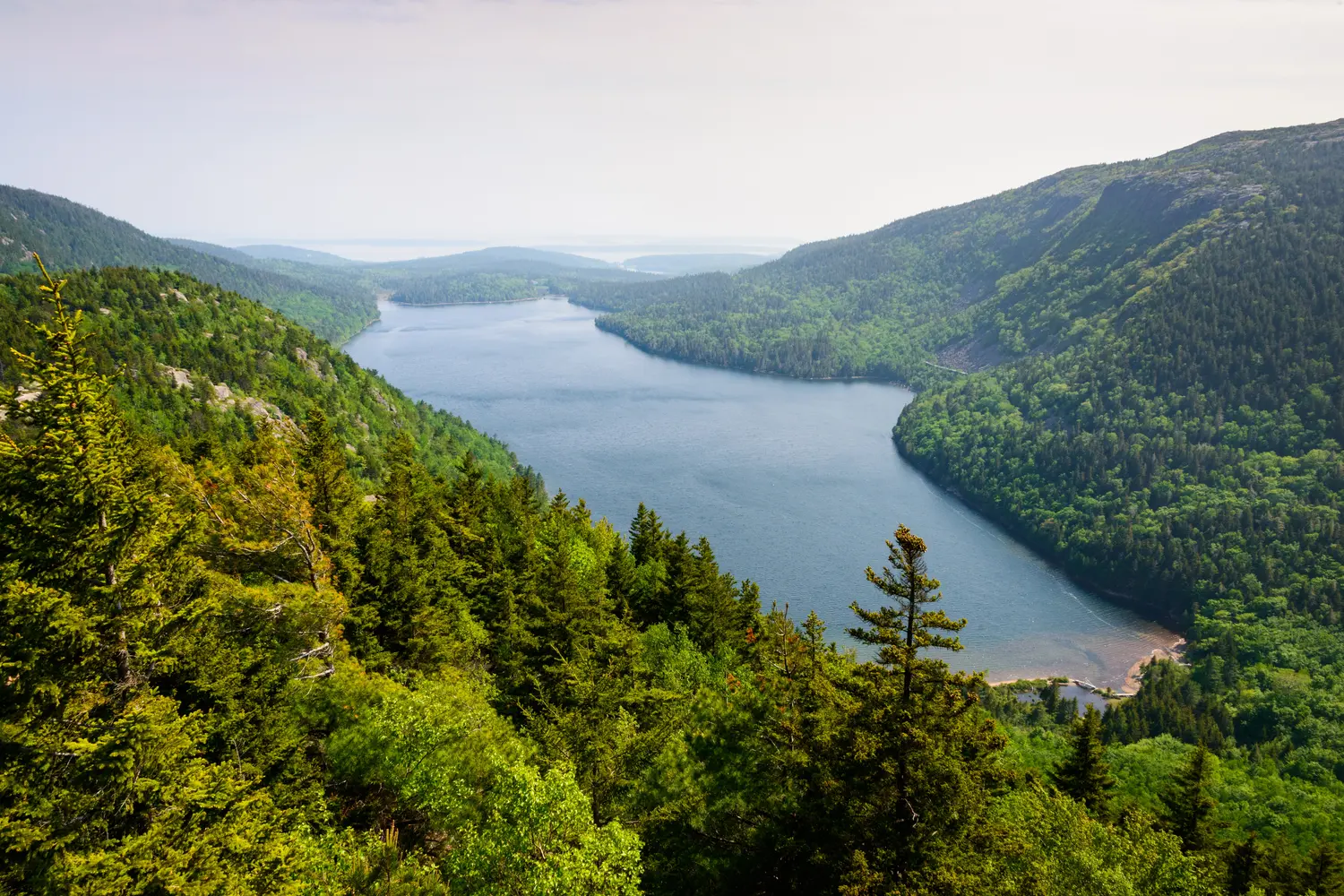 Lake view at Acadia National Park in Maine