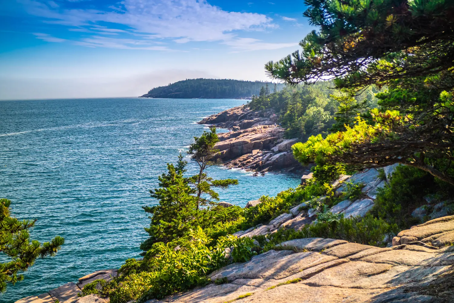 The Ocean Path Trail in Acadia National Park, Maine