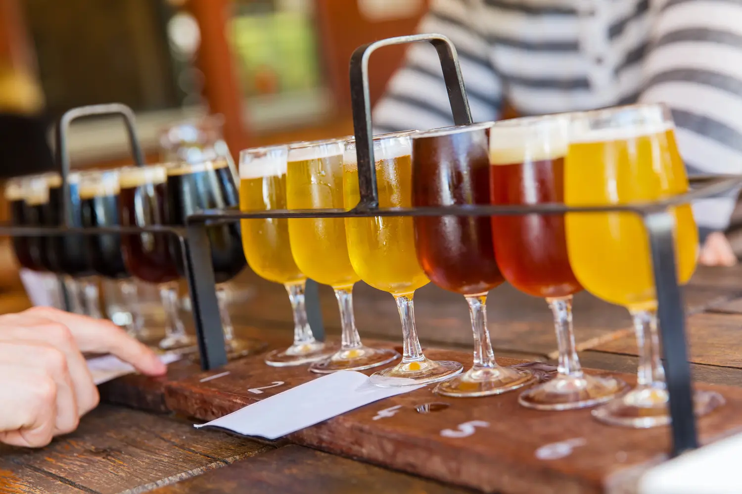 Beer tasting at brewerie
