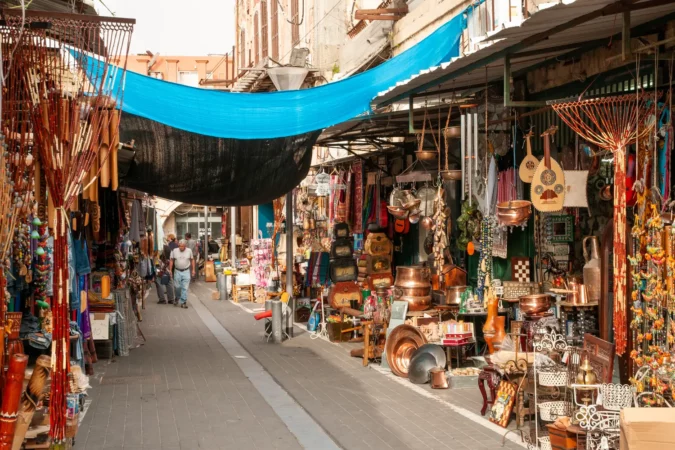 Flea market in Jaffa, Tel Aviv, Israel
