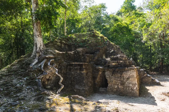 Ruin at the El Mirador national park in Northern Guatemala