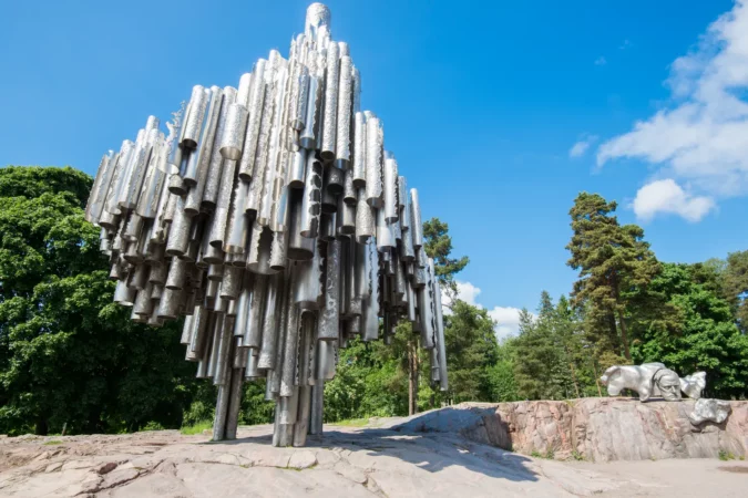 Sibelius Monument in Helsinki, Finland