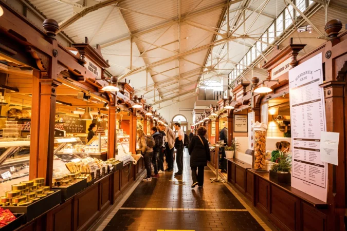 Old market hall in Helsinki, Finland