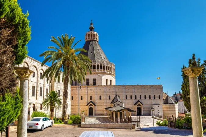 Basilica of the Annunciation, a Roman Catholic church in Nazareth, Israel