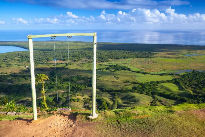 Giant Swing on Montana Redonda in the Dominican Republic