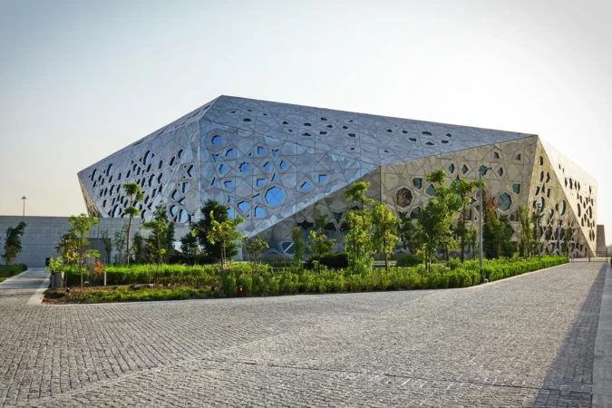 The building of Sheikh Jaber Al Ahmad Cultural Centre in Kuwait City