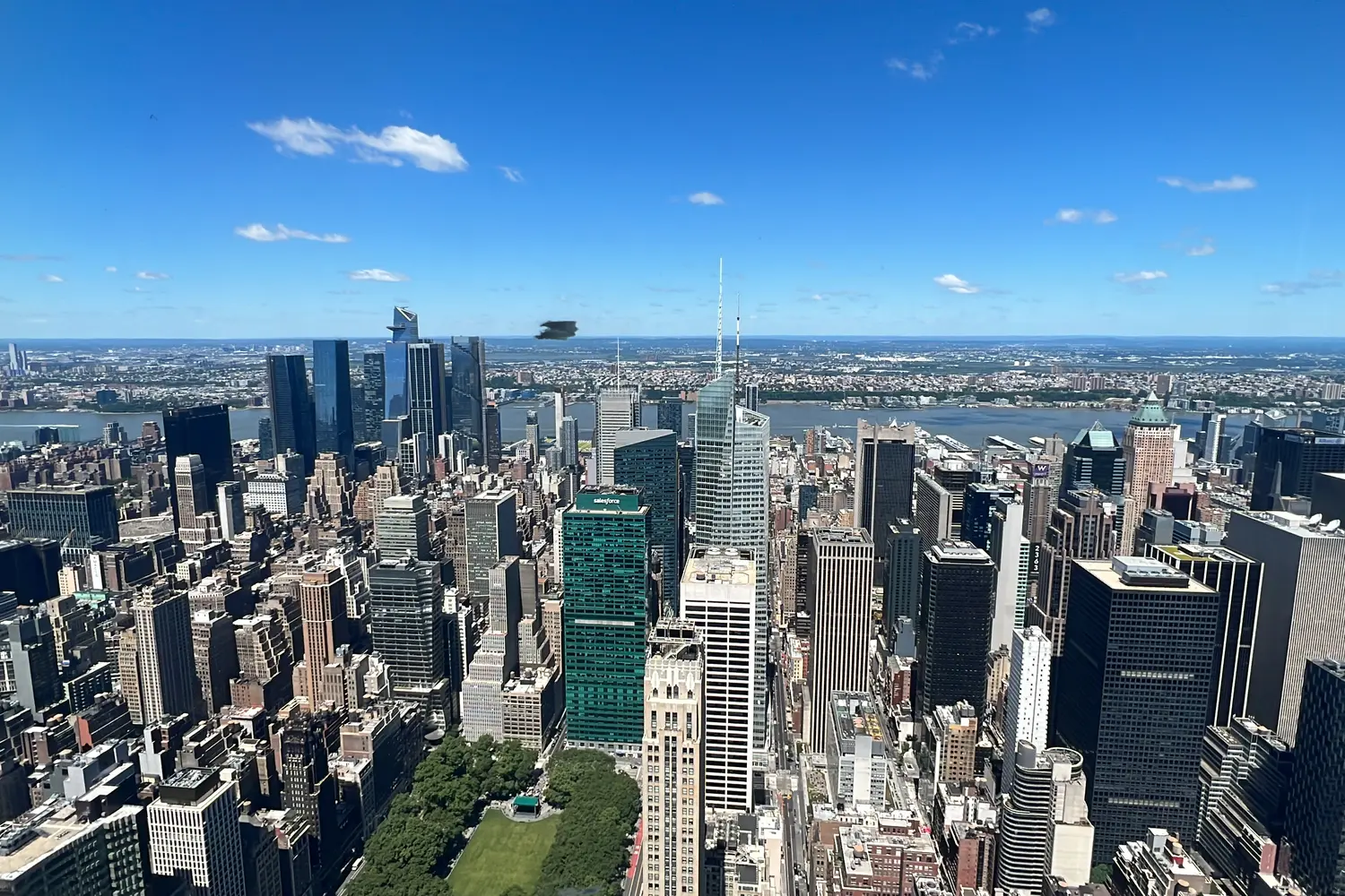 View over Manhattan from the SUMMIT One Vanderbilt in New York City, NY, USA