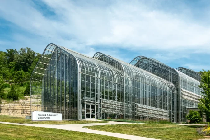Marjorie K. Daugherty Conservatory at Lauritzen Gardens in Omaha, Nebraska
