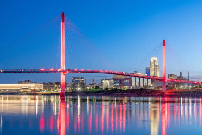 Bob Kerrey Pedestrian Bridge in Omaha, Nebraska