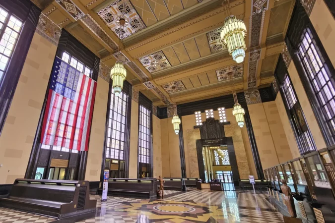 Omaha Union Station, Durham Western Heritage Museum or Union Passenger Terminal is one of the finest examples of Art Deco architecture in the Midwest