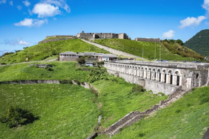Brimstone Hill Fortress National Park, Saint Kitts & Nevis in the Caribbean
