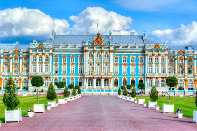 Catherine palace in Tsarskoe Selo, Pushkin, St. Petersburg, Russia