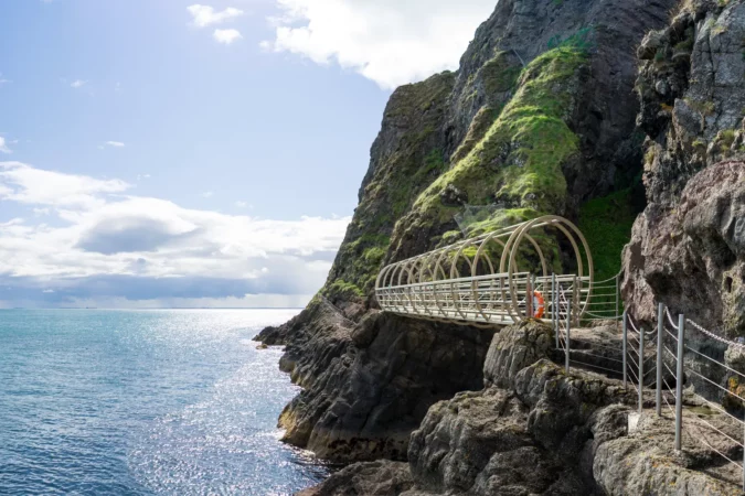 Gobbins Cliff Face Path in Ireland