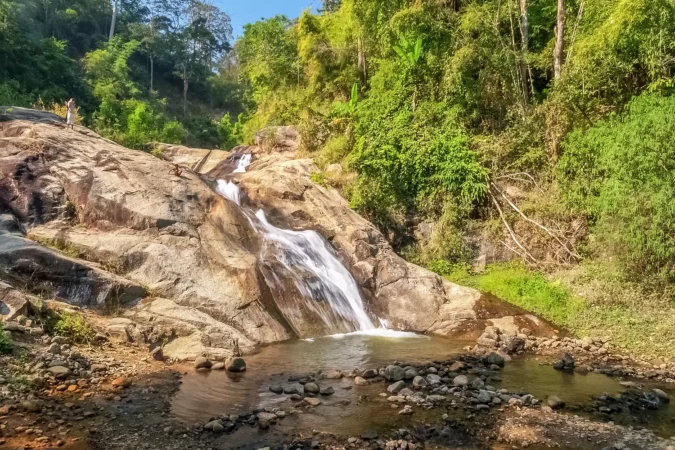 Mo Paeng Waterfall, Pai District, Mae Hong Son, northern of Thailand.