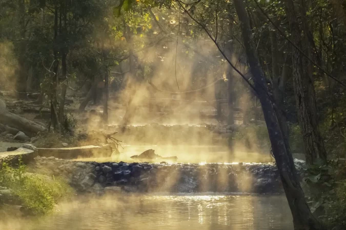 Tha Pai Hot Spring or Pong Nam Ron Tha Pai in Pai, Thailand